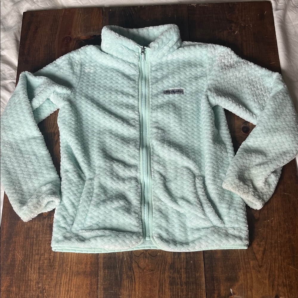 Columbia Kids Mint Green Fleece Hoodie